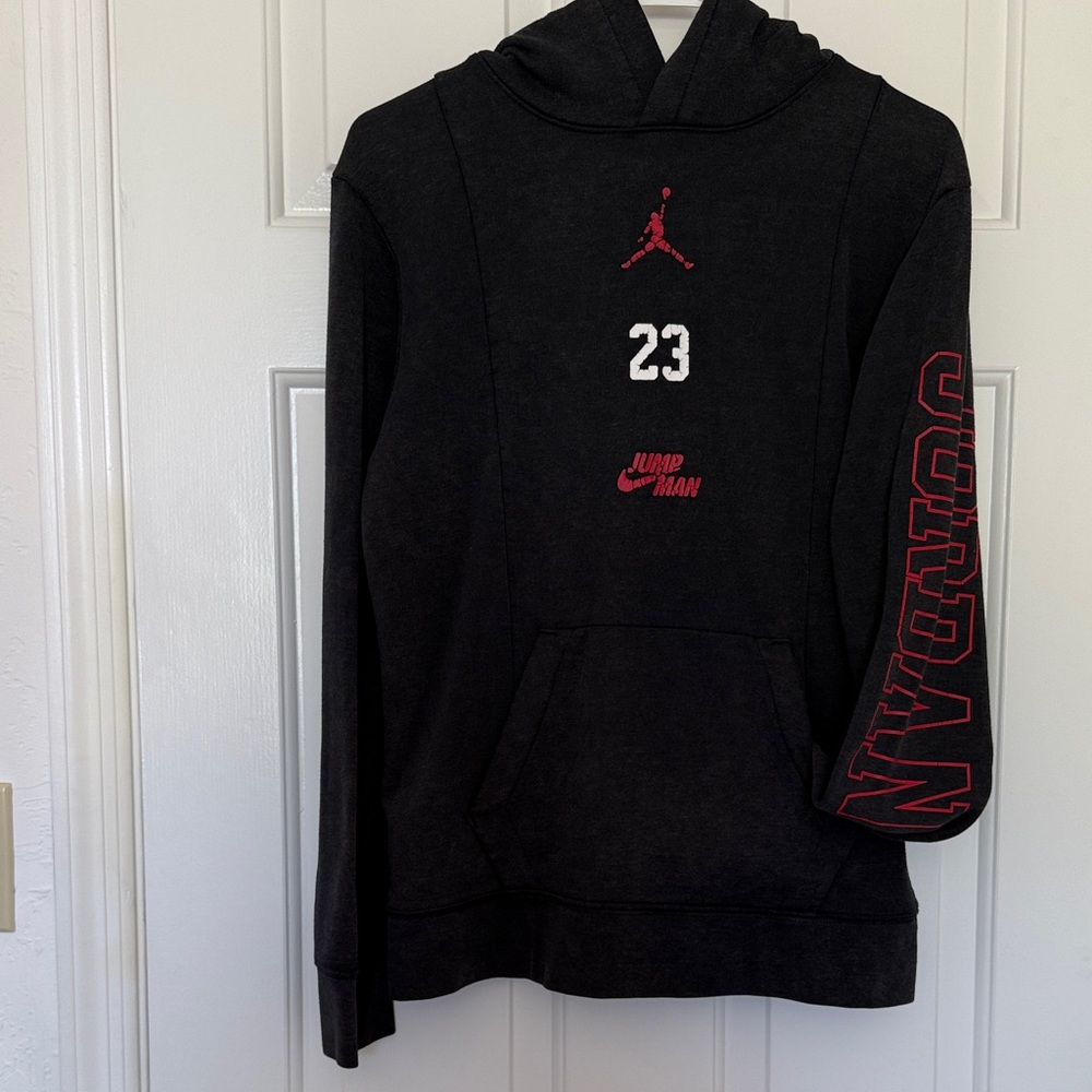 Jordan Black and Red Kids Hoodie